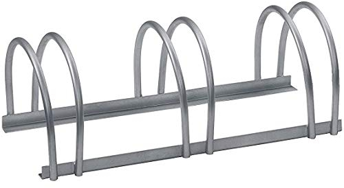 Alberts 698287 Mehrfach-Fahrradständer | 3 Einstellplätze, freistehend | feuerverzinkt