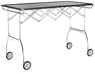 Kartell Battista Carrello, Acciaio, 50% Poliuretano, Prugna