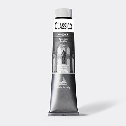 Maimeri CLASSICO 200ml Extra Fine Artist Oil Paint, Zinc White