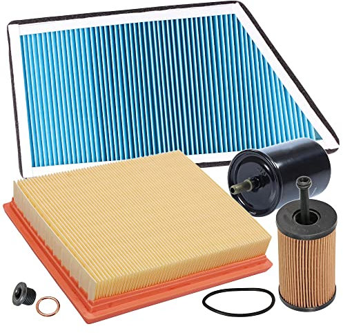 Inspektionspaket SET B 1x Ölfilter 1x Luftfilter 1x Innenraumfilter 1x Kraftstofffilter 1x Ölablass-Schraube 1x Dichtring für Ölablass-Schraube