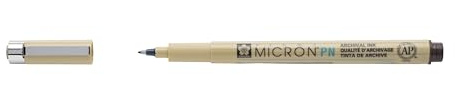 SAKURA Pigma Micron PN Sepia - Plastic Nib Fine Tip Archival Ink Pen - Waterproof Fade Resistant