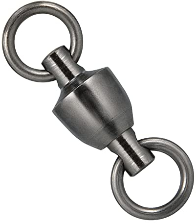Dr.Fish 20 Kugellager-Drehgelenk, 230 kg, 100 % Kupfer, Edelstahl, Schweißringe, schwarzes Nickel-Finish, super hohe Festigkeit, für Salzwasser, Großspiele, Angeln, Schwerlast-Kranwirbel