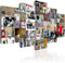 decomonkey Bilder Banksy 200x100 cm 5 Teilig Leinwandbilder Bild auf Leinwand Wandbild Kunstdruck Wanddeko Wand Wohnzimmer Wanddekoration Deko Street Art