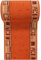 Carpeto Rugs Läufer Teppich Flur - Modern Muster - Rückseite aus Gummi Anti-Rutsch - Kurzfloor Teppichläufer nach Maß - Gel-MAX Kollektion Orange Beige 120 x 500 cm