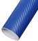 EBILUN Rotolo di pellicola adesiva in vinile in fibra di carbonio, 127 x 10 cm, colore: blu scuro