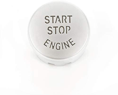 LST Start Stop Knopf silber kompatibel mit BMW 1er 2er 3er 4er 5er 6er 7er X3 X4 X5 X6 F-Serie