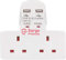 STATUS 2 Way Socket | 2 USB Port Cable Free Socket | S2W2USBCFS12