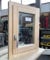 Finestra In Legno - CM L 50 x 50 H Battente - Trattata con Impregnante Preservante Naturale - Legno Lamellare - Doppio Vetro - Maniglia