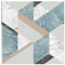 Fresco Jade/Rose Gold Marblesque Geometric Metallic Wallpaper (was £14)