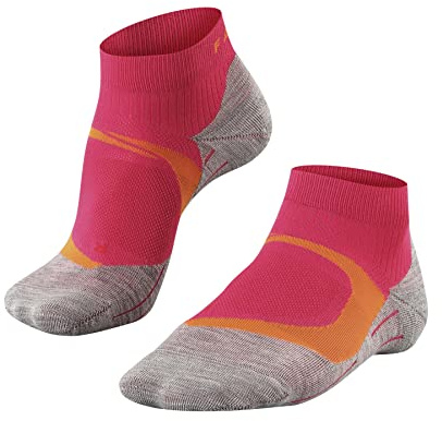 FALKE Damen Laufsocken RU4 Endurance Cool Short W SSO Funktionsgarn Antiblasen 1 Paar, Rot (Rose 8564), 41-42