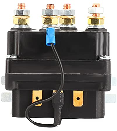 Relé de solenoide de cabrestante, contactor de cabrestante de solenoide de relé de solenoide de cabrestante de 12V 250A para AUT UTV SUV con cabrestantes de 3000‑5000lbs