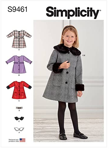 Simplicity Schnittmuster S9461 Kindermantel