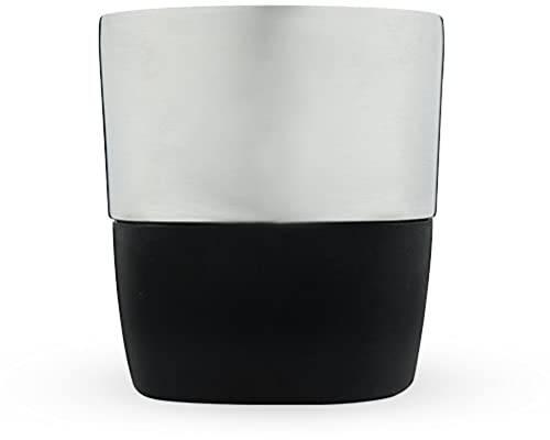 HOST Whiskey Freeze Pro Cooling Cup, Double Wall Stainless Steel Insulated Tumbler with Cooling Gel & Silicone Grip | Whisky, Bourbon, Scotch or Cocktails, Set of 1, 12 oz (355 ml) - Stainless (10049)