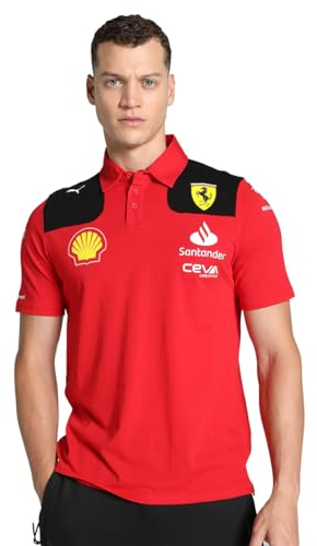 PUMA Scuderia Ferrari - Team-Polo 2023 - Rot - Männer - Größe: M