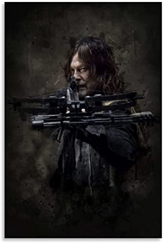 HRTNS Holz Puzzle 1000 Teile Daryl Dixon Walking Dead Plakatmalerei Puzzles für Erwachsene und Kinder anspruchsvoll 1000 Piece 29.5x19.6inch(75x50cm) Kein Rahmen