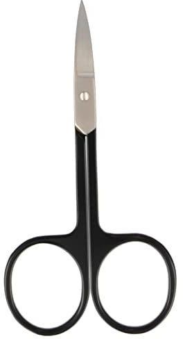 PARSA Beauty LOV.U Nagelschere gebogen schwarz – präzise Nagelschere für Fingernägel, scharfe Klingen für sauberes Schneiden ohne Splittern, ergonomische Nagelschere, Nagelpflege Werkzeug für zuhause