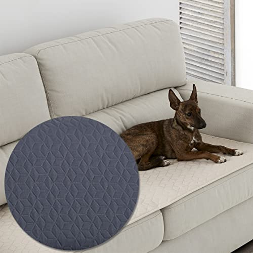 Lanovenanube Gaia Anti-Flecken-Topper, 65 x 180 cm, Marengo-Grau