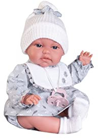 Muñecas Antonio Juan - Neugeborene Baby-Posaune mit Blättern