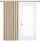 AMEHA Eyelet Blackout Curtains 66X84 Inch Super Soft Thermal Insulated Black Out Ring Top Cream Curtains for Living Room Darkening Window Treatment with Tieback, 1 Panel