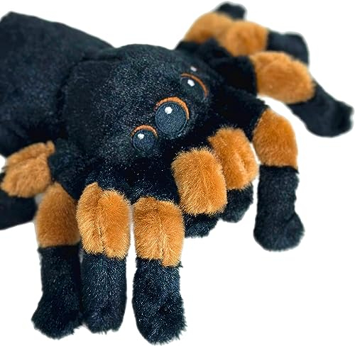 Halloween-Plüschtiere – weich, kuschelig, gruselig – 100% recycelte Öko-Teddybären (Tarantula Spider)