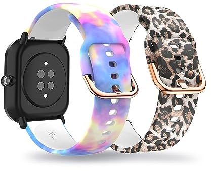 AireWiki 2-PCS Silikon Armbänder Kompatibel mit XPLORA X6 Play Muster Sport Weiches Ersatzband Für Damen Herren Armband Für XPLORA X6 Play (3)