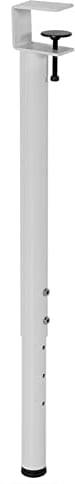 BBAUER Verstellbare Klemme Tischbeine, Eisen Esstisch Tischbeine, Stützbeine Mit Bodenschützer/White/1Pcs