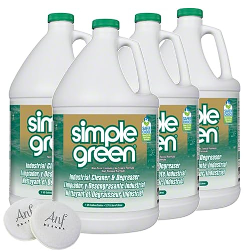 (4 Gallon) - Simple G's Industrial All-Purpose Degreaser/Cleaner and ANF Brands Sponge 13005