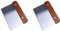 2 Pezzi Raschietto Cucina in Acciaio Inox, Raschietto per Pasticceria, Raschietto per Pasta, Raschietto Cucina, Taglia Pasta con Manico