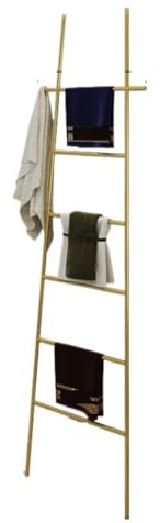 Habrur Standing Towel Rack Blanket Rack Towel Stand Metal Blanket Ladder Free Standing Wall Leaning Ladder Towel Rack For Decorative Bathroom Quilt Rack Towel Ladder