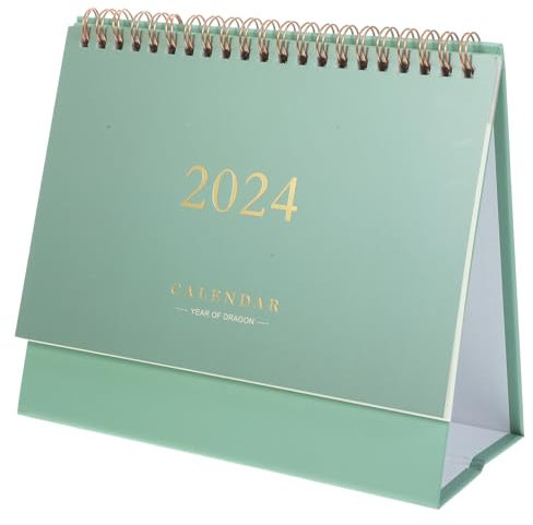 EXCEART Bürokalender Tischkalender 2024 Lehrer Schreibtisch Tageskalender -ornamente Countdown-kalender Heimzubehör Jahr Des Drachenkalenders Hausbedarf Papier Mini Zeitpläne Büro