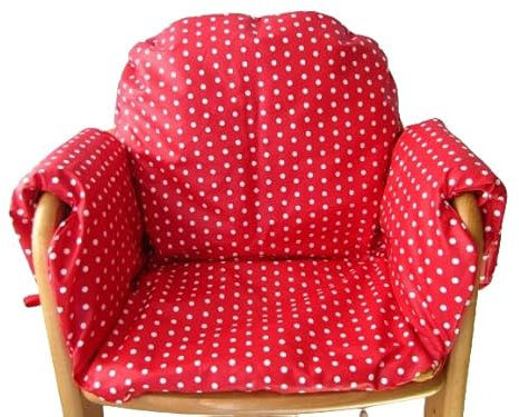 Sitzverkleinerer-Bezug für Herlag/Geuther – Punkte rot weiß *abwaschbar*