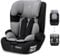 Booboo Safety Berlin – Der sichere i-Size Kindersitz ab 1 Jahr (76–150 cm) mitwachsend, mit 5-Punkt-Gurt, Seitenaufprallschutz & extra Komfort - Black Grey