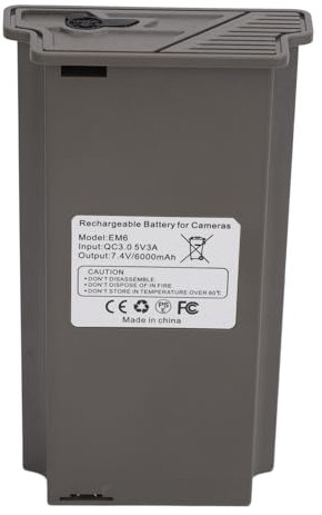 Drfeify 6000-mAh-Lithium-Akku, Wiederaufladbarer Lipo-Lithium-Akku, Schnellladekamera-Akku für Wildkamera, 7,4 V QC3.0