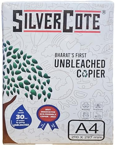 Umweltfreundliches Kopierpapier DIN A4, 72 g/m², Ungebleicht – 5 Packung je 500 Blatt / 2500 Blatt