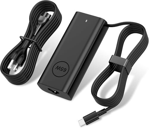 Cargador USB C de 65 W y 45 W para laptop Dell Latitude 5520 7420 5430 5530 5440 7440 3540 5420 3440, para Dell XPS 13 Chromebook 3100 3110, cargador USB C tipo C, cable de alimentación adaptador de
