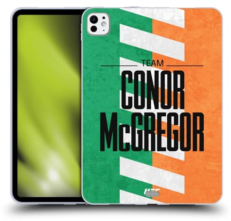 Head Case Designs Offizielle UFC Flagge Von Conor McGregor Kämpferteam Soft Gel Handyhülle Hülle kompatibel mit Apple iPad Pro 11 M4 2024