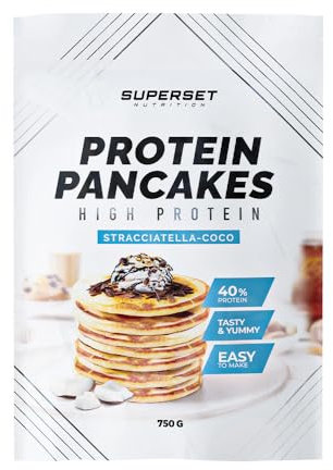 Superset Nutrition | Pancakes Proteines (750g) | Pancakes protéinés | Préparation en poudre pour pancakes protéinés - Stracciatella