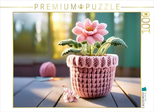 CALVENDO Puzzle Gestrickter Frühling | 1000 Teile Lege-Größe 64 x 48 cm Foto-Puzzle für glückliche Stunden