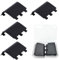 4 Pack Replacement Battery Back Cover for Xbox One Controller Repair Shell Cover Part for Xbox One Black Battery Door Lid Accessories for Xbox Wireless Controller
