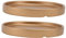 BESPORTBLE 2 Piezas Bandeja Redonda para macetas maceteros al Aire Grandes Plato de Drenaje de Plantas Maceta Que Soporte para macetas Maceta Decorativa Bandeja de macetas Golden