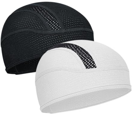 ROCK TAKIN Cooling Skull Cap Helmet Liner, Sweat Wicking Cycling Cap Under Helmet Mesh Bike Hat for Men Women