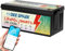 DEESPAEK Batteria al litio LiFePO4 da 24 V 100 Ah con Bluetooth, Smart 100 A BMS, 15000 cicli profondi, celle al litio da 24 V, grado A, perfette per motori marini per pesca a traina, camper, solare