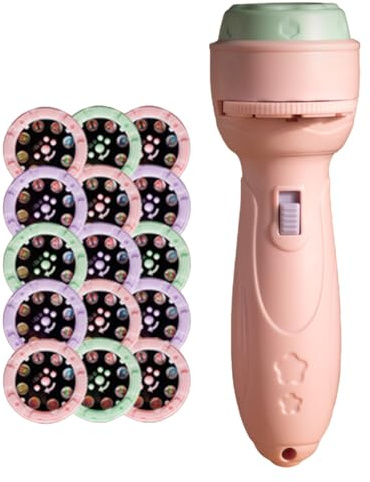Lampe de Poche Projecteur Enfant - Lumière de Projection Jouet | Projecteur d'Histoires | avec 120 Motifs et 15 Cartes, Éducatif pour Apprentissage Précoce, Idée Cadeau, Veilleuse pour Dormir