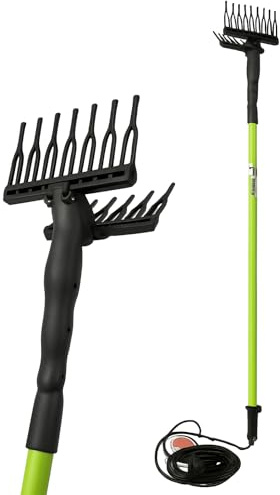 Helved® Abbacchiatore Elettrico Professionale per Olive 12V - Asta Telescopica 2.1-2.9m, Leggero 3.4kg, Certificato CE/EMC/ROHS (BASIC)