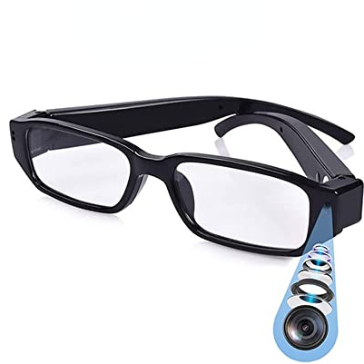 LICAEVEY Camera Glasses 1080P HD with Smart Anti-Shake, Wide Angle Recording Sports Glasses for Cycling & Outdoor Activities