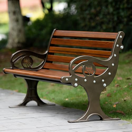 ZHAOBEIK Gartenbänke für Terrasse, Gartenbank Wetterfeste für 2-4 Personen, Lattensitz mit Rückenlehne, für Garten und Park(120x57x75cm/47x22x30in)
