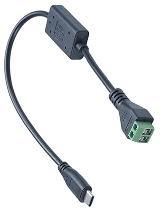 Generisch Cable de carga tipo C, 5 V, 3 A, salida de 5 V, 24 V, entrada recta/angular, para batería de coche, placa solar, enchufe tipo C, cable de carga