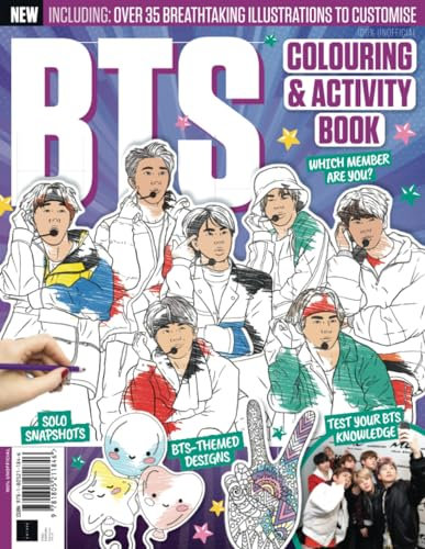 BTS Coloring & Activity Book: Including Over 35 Breathtaking Illustrations to Customise! Test Your BTS Knowledge