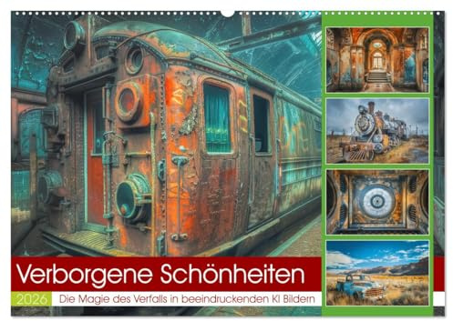 Verborgene Schönheiten (Wandkalender 2026 DIN A2 quer), CALVENDO Monatskalender: Jeder Ort in diesem Kalender, erzählt seine eigene Geschichte von ... von einer magischen Aura. (CALVENDO Orte)