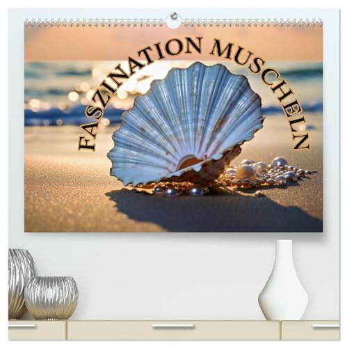 Faszination Muscheln (hochwertiger Premium Wandkalender 2026 DIN A2 quer), Kunstdruck in Hochglanz: Die geheimnisvolle Schönheit der Meere entdecken (CALVENDO Natur)